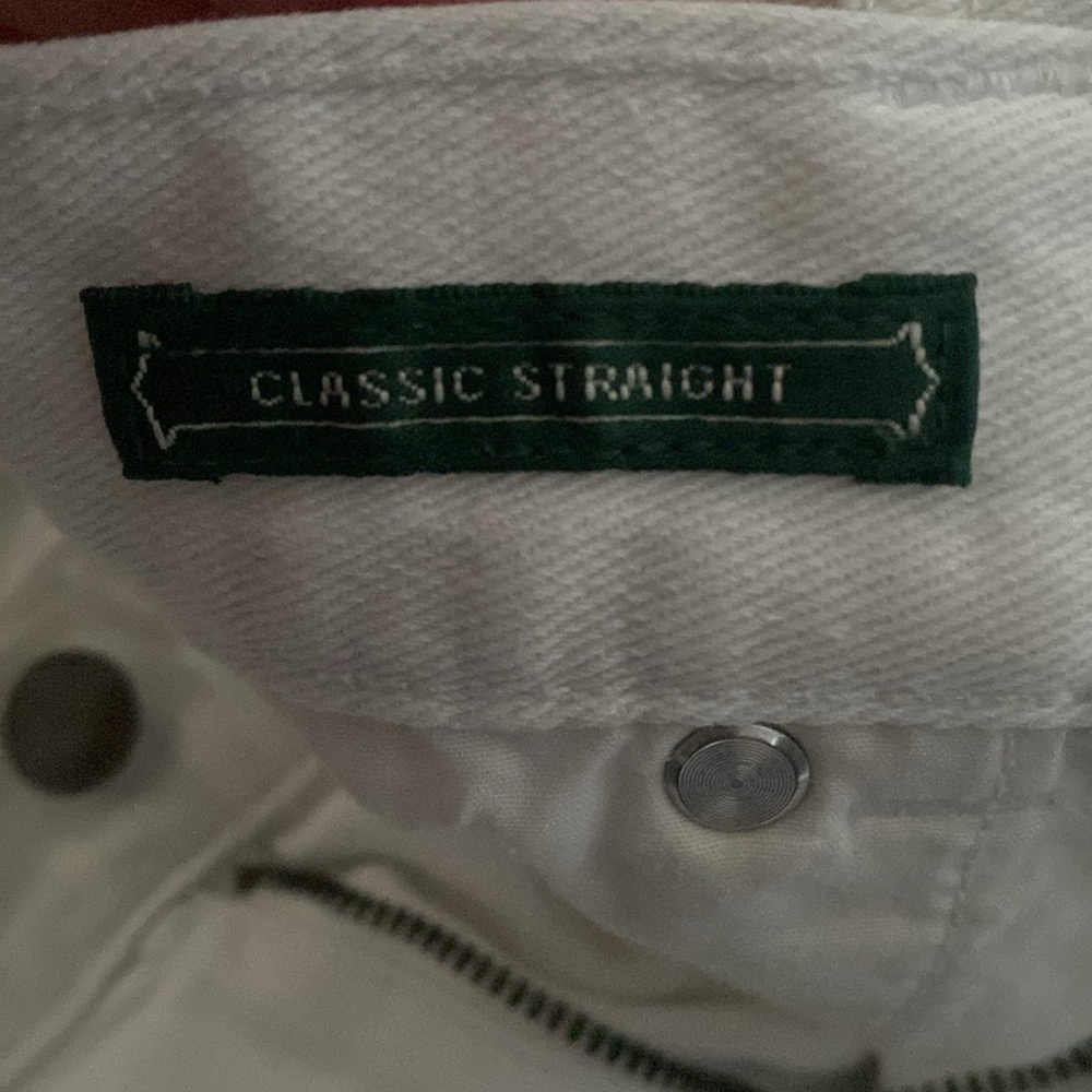 Vintage Classic Straight White Jeans - Picture 4 of 5